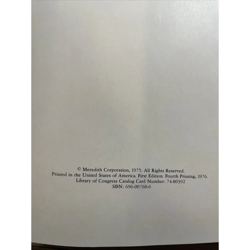 Vintage Better Homes & Gardens Heritage Cook Book Hardcover 4th‎ Printing 1976